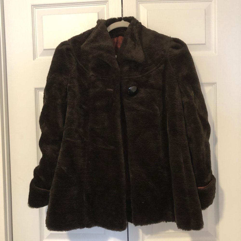 Faux fur coat